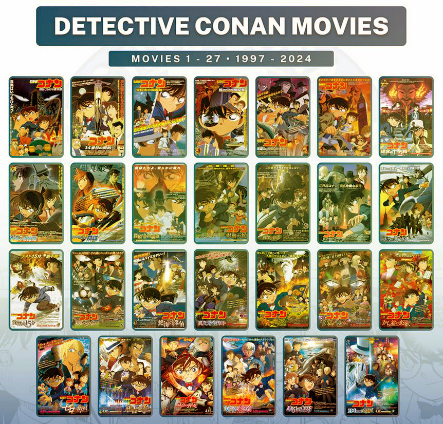 تقرير :  افلام المحقق كونان | Detective Conan movies